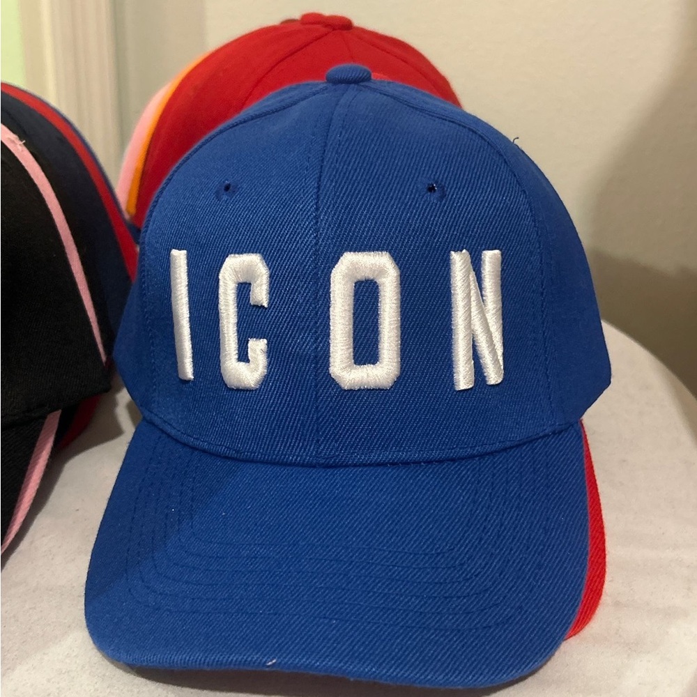 ICON Blue Cap with White Lettering many other colors